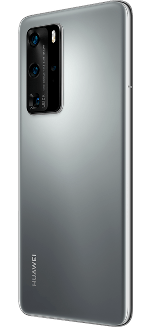 huawei p40 pro silver frost colour right side