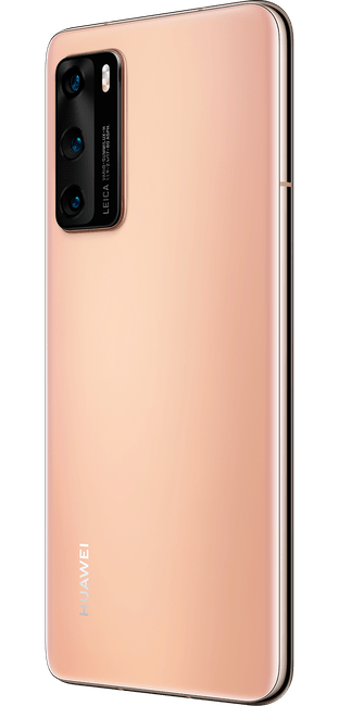 huawei p40 blush gold colour right side