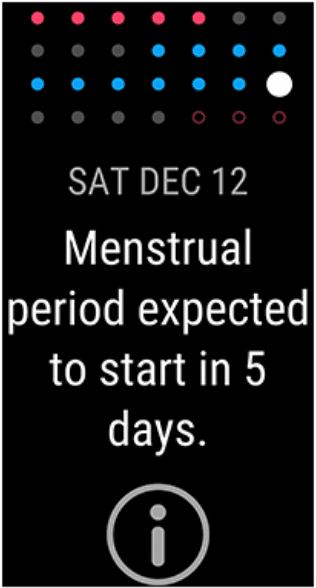 HUAWEI Band 6 menstrual cycle