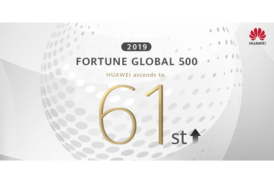 Η Huawei αναρριχάται 11 θέσεις στη λίστα Fortune 500 του 2019