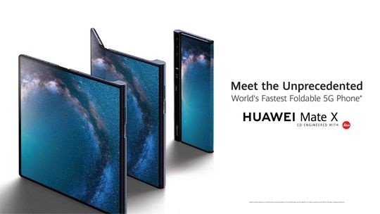 Huawei lancerer verdens hurtigste foldbare 5G-mobil, HUAWEI Mate X