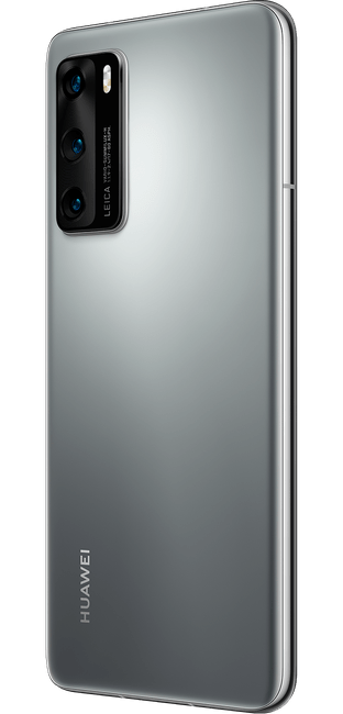 huawei p40 silver frost colour right side