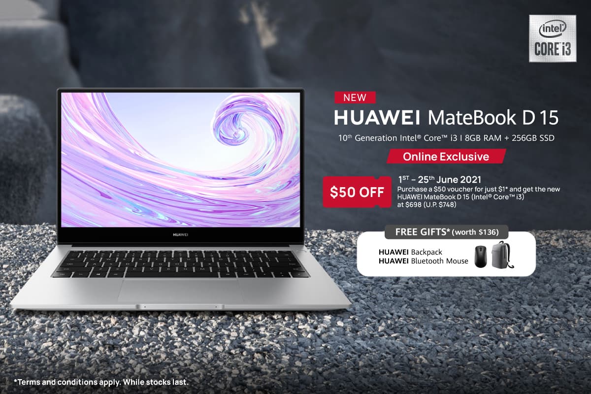 Huawei announces Intel-powered HUAWEI MateBook D 15, an ultralight and budget-friendly laptop for everyday use