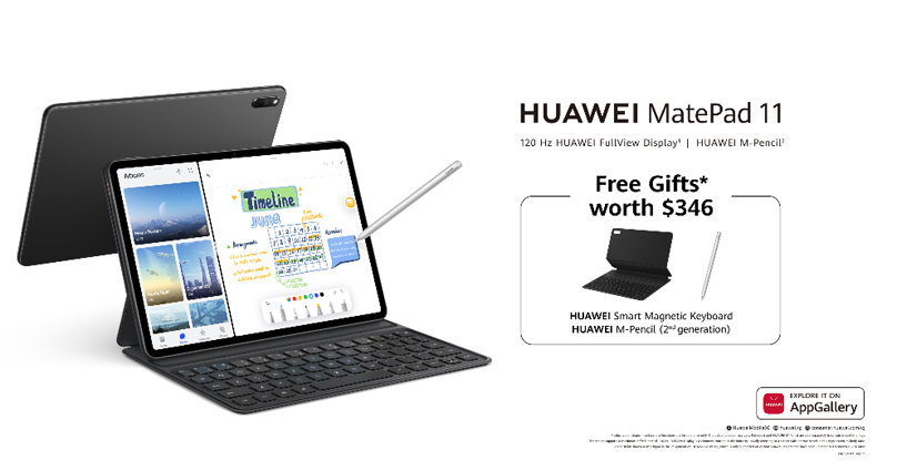 First range of tablets powered by HarmonyOS: HUAWEI MatePad Pro and HUAWEI MatePad 11 debuts in Singapore to offer PC-like experience