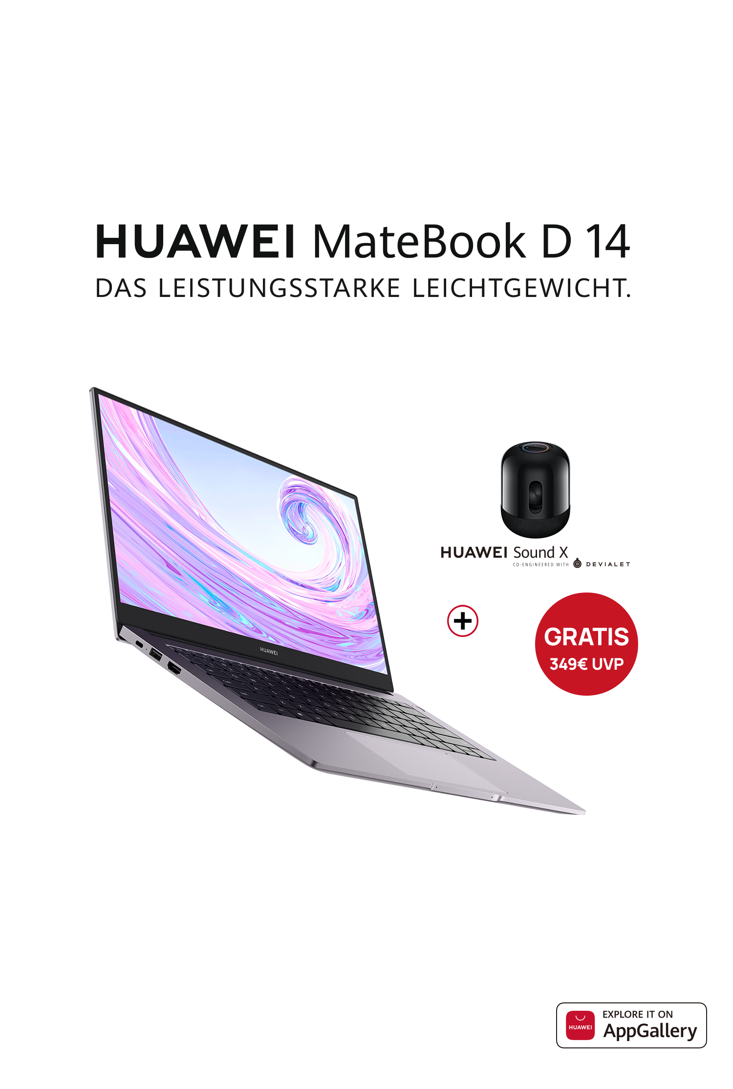 1&1 Drillisch x HUAWEI - MateBook D14 Aktion